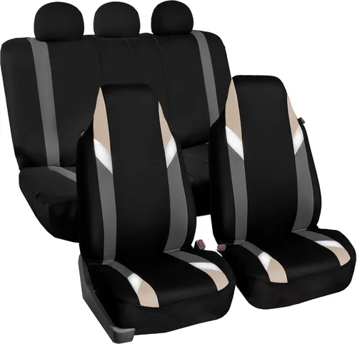 Vista 12 de FH Group Tres filas de 7 plazas, fundas de asiento modernistas de alta calidad, se adaptan a la mayoría de automóviles, camiones, SUV y camionetas