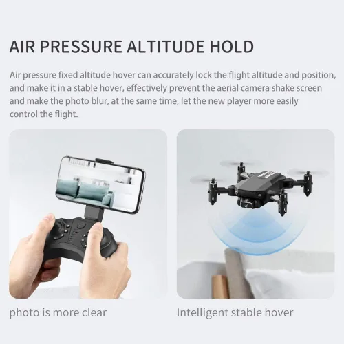 Vista 6 de Mini dron para adultos, GoolRC LS-MIN RC Quadcopter con cámara 1080P, giros 3D, foto y video de gestos, vuelo en pista, retención de altitud, modo