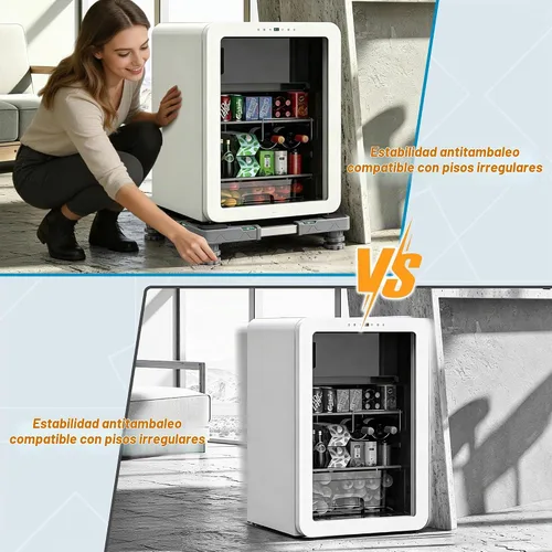 Vista 3 de I'SMARTMOON Soporte Mini para Nevera, Plataforma de Árbol de Navidad, Base Ajustable Elevada para Mini Refrigerador, Soporte de Pedestal, Soporte