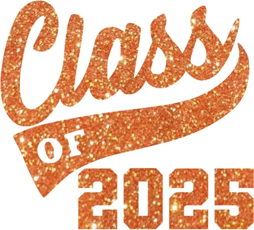 Vista 25 de Adhesivo de graduación para planchar en la clase de 2025, calcomanía para camiseta de secundaria universitaria, parche de graduación HTV
