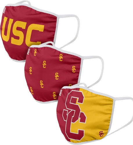 Vista 9 de FOCO - Cubrebocas universitario de la NCAA para adultos (unisex, 3 unidades)