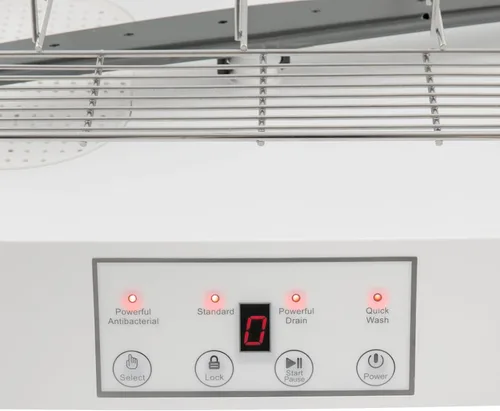 Vista 9 de Lavavajillas para encimera, 110 V, 800 W, portátil, automático, con tanque y control táctil, para el hogar, compacto, 3 programas de lavado