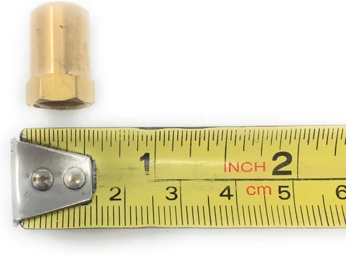 Vista 3 de Tapa hembra de gas ORIFICE 1/8" NPT # .75 (.0.197 in) apertura Aparato Campana de latón Quemador Estufa Parte del horno [109-08] Orifcio Para