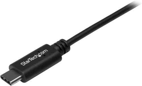 Vista 2 de StarTech.com, cable de USB C 0.5 m a USB A, M/M, USB 2.0. Cable para cargador USB C. USB 2.0 tipo C a cable tipo A. USB A a C, Negro