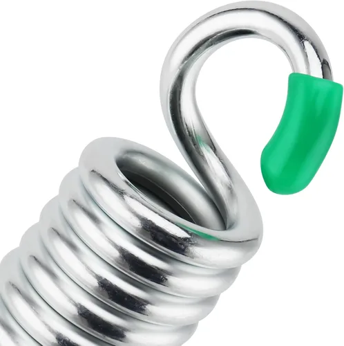 Vista 3 de HAKZEON 4 resortes oscilantes de porche resistentes, resortes oscilantes de acero inoxidable con capacidad de 2204 libras, resortes colgantes