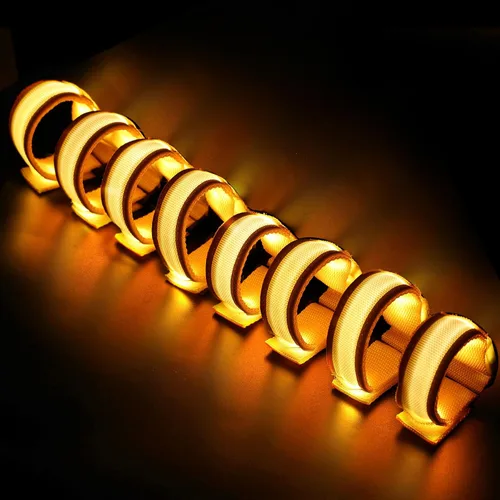 Vista 12 de FANL 8/12/24 PIEZAS Pulseras Brillantes, Pulseras LED para Niños y Adultos, Suministros de Fiesta que Brillan en la Oscuridad para Festival