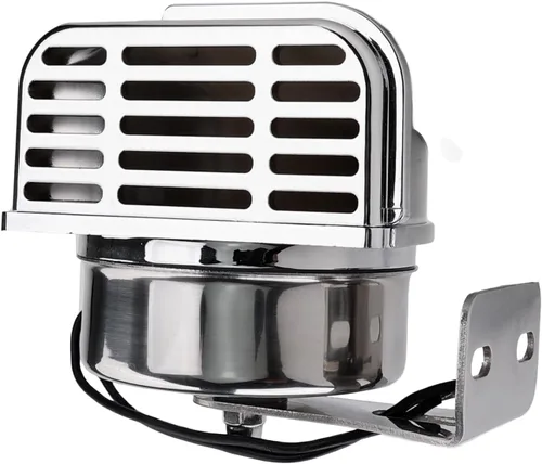 Vista 8 de FARBIN Bocina para barcos de acero inoxidable impermeable para barcos Bocina de coche súper fuerte de 12 V con soporte base para veleros, yates