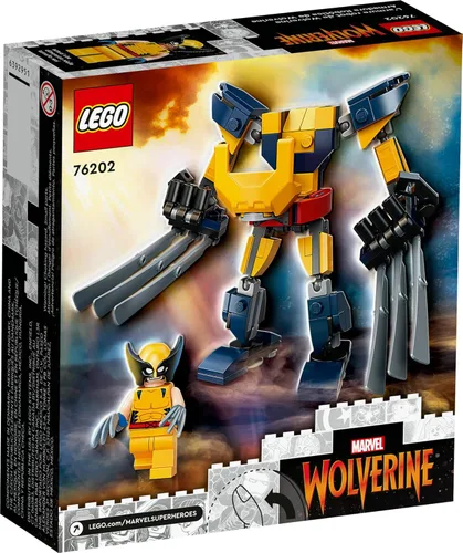 Vista 4 de LEGO Marvel Wolverine Mech Armor 76202 Kit de construcción; Mech coleccionable y minifigura para fanáticos de Wolverine mayores de 7 años
