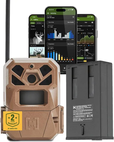Vista 12 de Moultrie Edge 2 Cellular Trail Camera - Auto Connect Nationwide 4G LTE - On Demand 36MP Photo - 1080P Video with HD Audio - 100 Ft Detection Range
