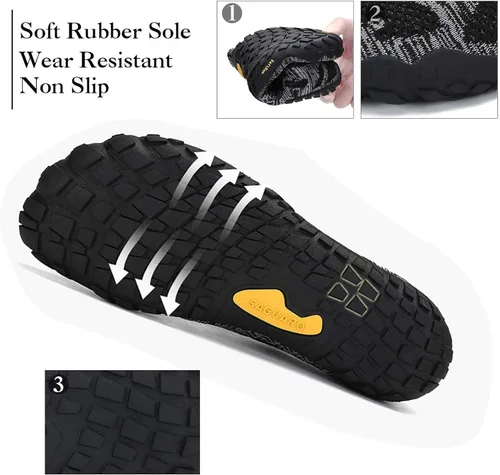 Vista 7 de SAGUARO Men's Women's Barefoot Minimalist Shoes Athletic Hiking Water Shoes for Aqua Swimming Trail Running Cross Training