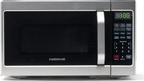 Vista 5 de Farberware Microondas para encimera de 700 vatios y microondas de encimera de 700 vatios, 0.7 pies cúbicos - Horno microondas con iluminación LED
