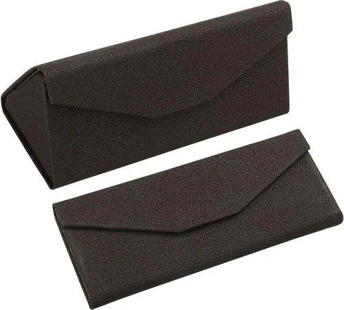 Vista 18 de VisionGlobal Paquete de 2 fundas rígidas para lentes con diseño plegable, funda portátil para gafas de sol para protección de lentes, ligera