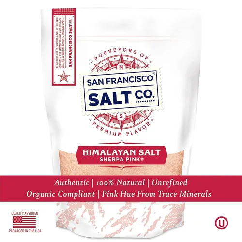 Vista 3 de Sherpa Pink Sal del Himalaya – Grano extrafino, 2 libras. Totalmente natural, sin gluten, sin aditivos Perfecto para cocinar y recetas diarias