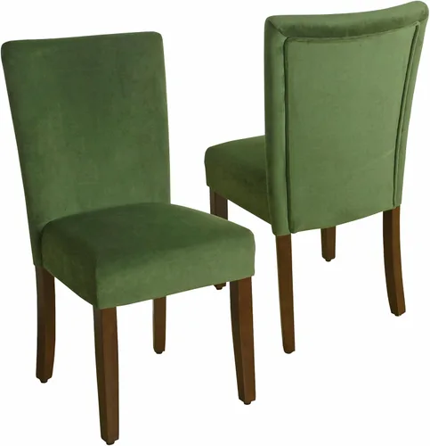 Vista 21 de HomePop Parsons - Silla de comedor, color gris (juego de 2)