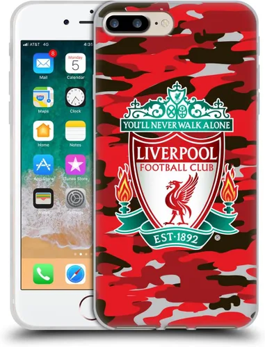 Vista 242 de Head Case Designs Funda de gel con licencia oficial del Liverpool Football Club Away Colourways Crest Camou [protección de grado militar] compatible