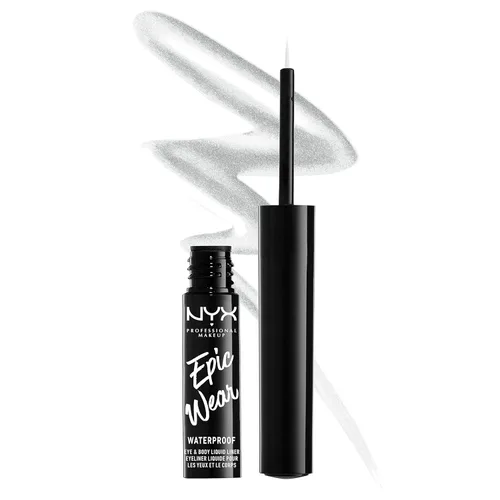 Vista 4 de NYX PROFESSIONAL MAKEUP Epic Wear - Delineador líquido de larga duración, impermeable, color negro