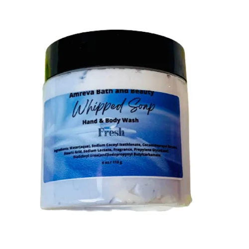 Vista 2 de Gel de baño, jabón batido, 4 oz (frambuesa azul)