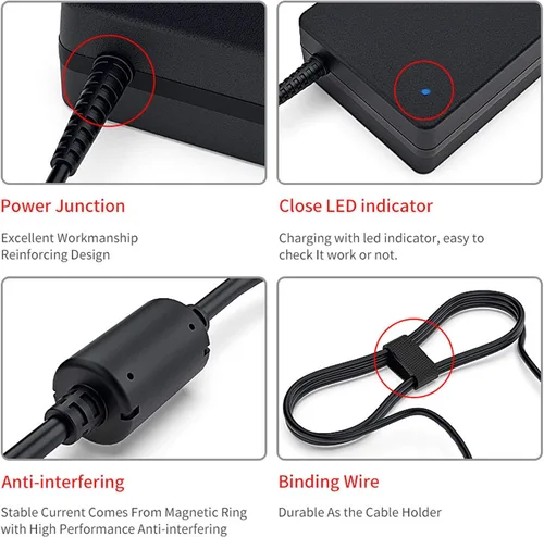 Vista 3 de Delippo Adaptador de CA para portátil Asus ZenBook PRO 15 14 A17-150P1A UX580GE UX580GD UX550GD UX550GD UX550GE F UX550G X570Z Q536 UX450FD X570Z. D