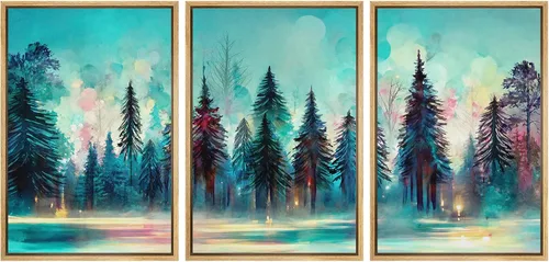Vista 102 de MUDECOR Lienzo enmarcado para pared, juego de arte de ramo de flores de vida muerta de Marie Frosch, naturaleza, desierto, ilustración, arte