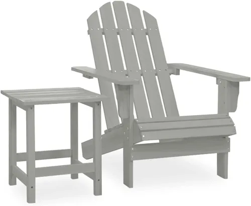 Vista 12 de Natural Wood Adirondack Chair, Outdoor Patio Furniture for Garden Relaxation, Solid Fir Wood Standard Ergonomic Design Light Brown