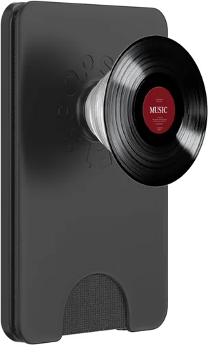 Vista 8 de Red Vinyl Record Player Vinyl Collector Retro Music Lover PopSockets Adhesive PopGrip