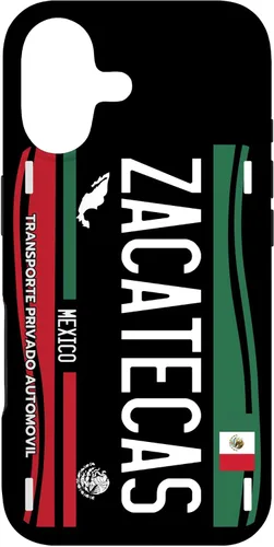 Vista 32 de Placa de matrícula Zacatecas para iPhone 13 Pro Max, Zacatecas México, funda Zacatecas