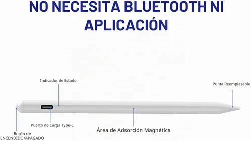 Vista 3 de Lápiz óptico para tabletas Android, teléfonos, lápiz capacitivo para Samsung iPhone, bolígrafos universales activos para iOS/Android, la mayoría