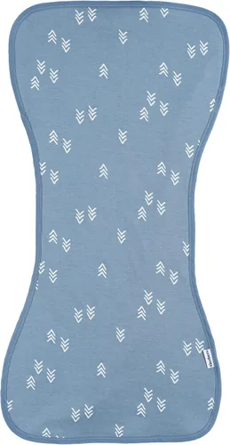 Vista 6 de Gerber Paños unisex para eructos para bebé, paquete de 5, azul dorado, tamaño 10.5 x 21 pulgadas