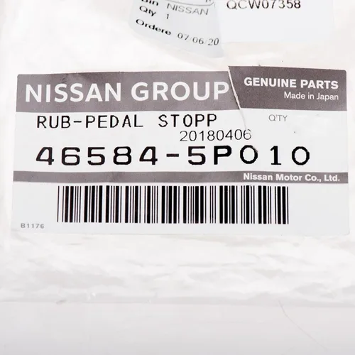 Vista 4 de Piezas originales de Nissan - Tapón de goma (46584-5P010)