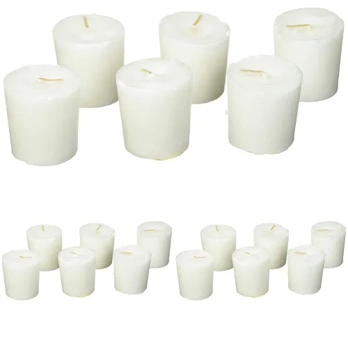 Vista 14 de Aroma Naturals Votive Candles Aceite esencial con abeto de enebro y albahaca, Evergreen Holiday, 6