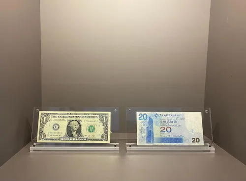 Vista 6 de IEEK Marco acrílico para billetes de dólar, soporte de papel transparente para coleccionistas, protector de billetes de dólar, soporte de exhibición
