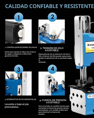 Vista 4 de Máquina de cierre de bolsas Máquina industrial de cierre de bolsas Máquina de coser de bolsas Máquina de embalaje automática de alcantarillado