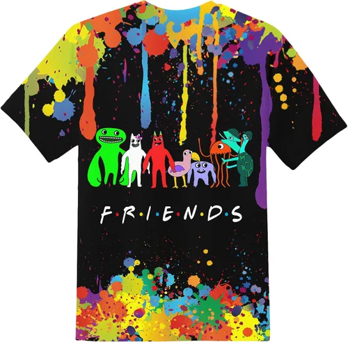 Vista 2 de Camiseta de manga corta con estampado 3D para niños y niñas