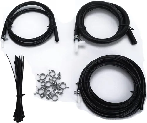 Vista 9 de AC PERFORMANCE Manguera de vacío de silicona ID 1/2" (12mm) 3.3 pies (1 metro), 130 PSI presión máxima negra