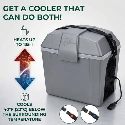 Vista 6 de Koolatron Traveller lll Refrigerador termoeléctrico, gris