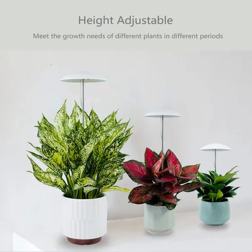 Vista 2 de Luces LED de cultivo para plantas de interior, paquete de 2, luces inteligentes de espectro completo USB para plantas pequeñas con control remoto