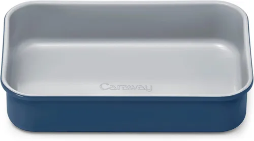 Vista 35 de Caraway Molde rectangular pequeño antiadherente de 9" x 6.5", no tóxico, sin PTFE ni PFOA, núcleo de acero aluminizado, bandeja para hornear