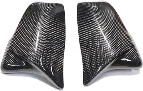 Vista 4 de 2 x Car Styling Carbon Fiber Oxhorn Rearview Side Mirror Covers Case Trims Compatible for BMW F48 F39 F40 F44 G29 Z4 Compatible for Toyota Supra