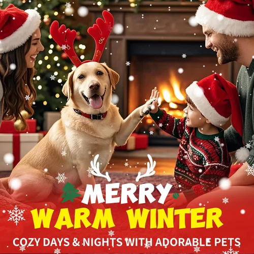 Vista 2 de Almohadilla térmica para mascotas de 18 x 28 pulgadas, cama térmica para perros y gatos con 12 ajustes de temperatura y temporizador, alfombrilla