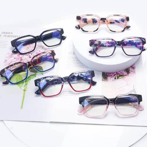 Vista 7 de 6 Pack Reading Glasses for Women Blue Light Blocking Reading Glasses Computer Readers with Spring Hinge Eyeglasses