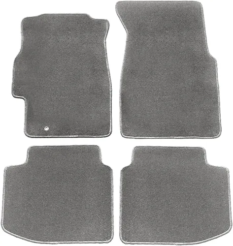 Vista 8 de IKON MOTORSPORTS Alfombrillas de piso compatibles con Honda Civic Coupe Hatchback Sedán 1996-2000, alfombra de nailon negro delantera y trasera 1997