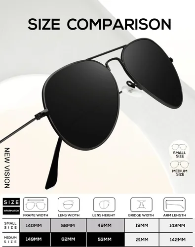Vista 4 de KALIYADI - Lentes de sol clásicos estilo aviador para hombres y mujeres, lentes de sol para conducir, lentes polarizados, con bloqueo de luz