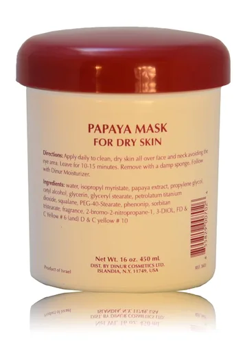 Vista 10 de Dinur Cosmetics Azulene Mascarilla Facial Ultra Hidratante para Piel Seca y Sensible Tratamiento Hidratante y Calmante Rejuvenece Células de la Piel