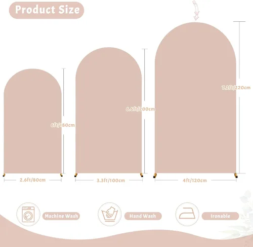Vista 238 de Baby Blue Arch Backdrop Cover, 6FT Spandex Fitted Wedding Arch Stand Covers Round Top Chiara Backdrop Cover for Birthday Party Ceremony Banquet Azul