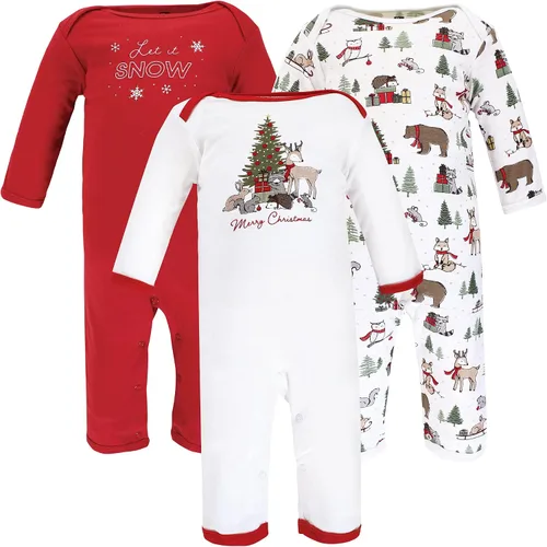Vista 8 de Hudson Baby - Overol unisex de algodón para bebé Manzana