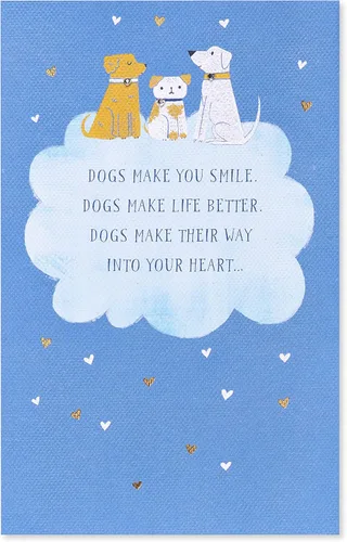 Vista 4 de American Greetings Tarjeta de condolencias para mascotas (los perros viven para siempre en tu corazón)