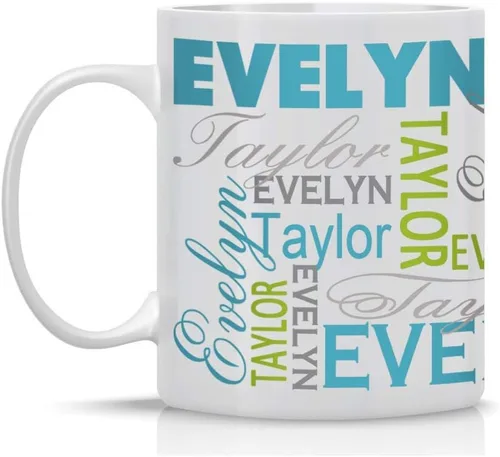 Vista 12 de InterestPrint Taza de café personalizada para papá con nombres de los niños, taza de Feliz Navidad de tus hijos pequeños favoritos, regalo