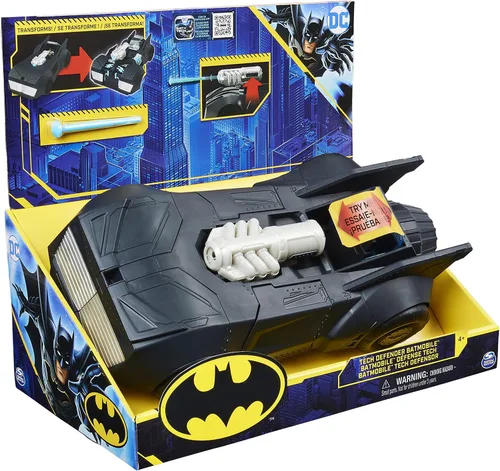 Vista 9 de DC Comics Batman Tech Defender Batmobile, vehículo transformador
