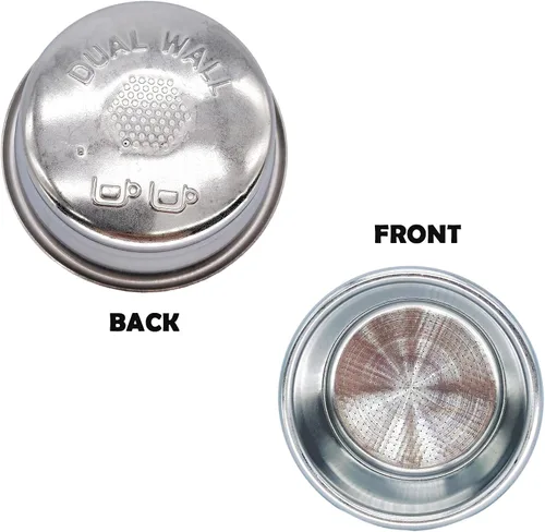 Vista 3 de Cesta presurizada compatible con Breville Sage BES870/875/880/878/890 bambino más BES 500 Filtro de doble pared de dos tazas, accesorios de repuesto