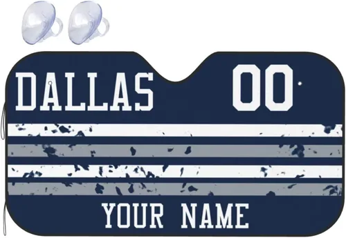 Vista 17 de Parasol personalizado para parabrisas de Arizona. Añade nombre y número personalizados, mantiene tu vehículo fresco, bloquea los rayos UV